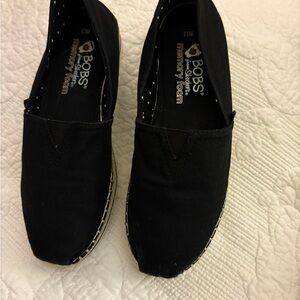 BOBS Black Slip-On Shoes size 7.5